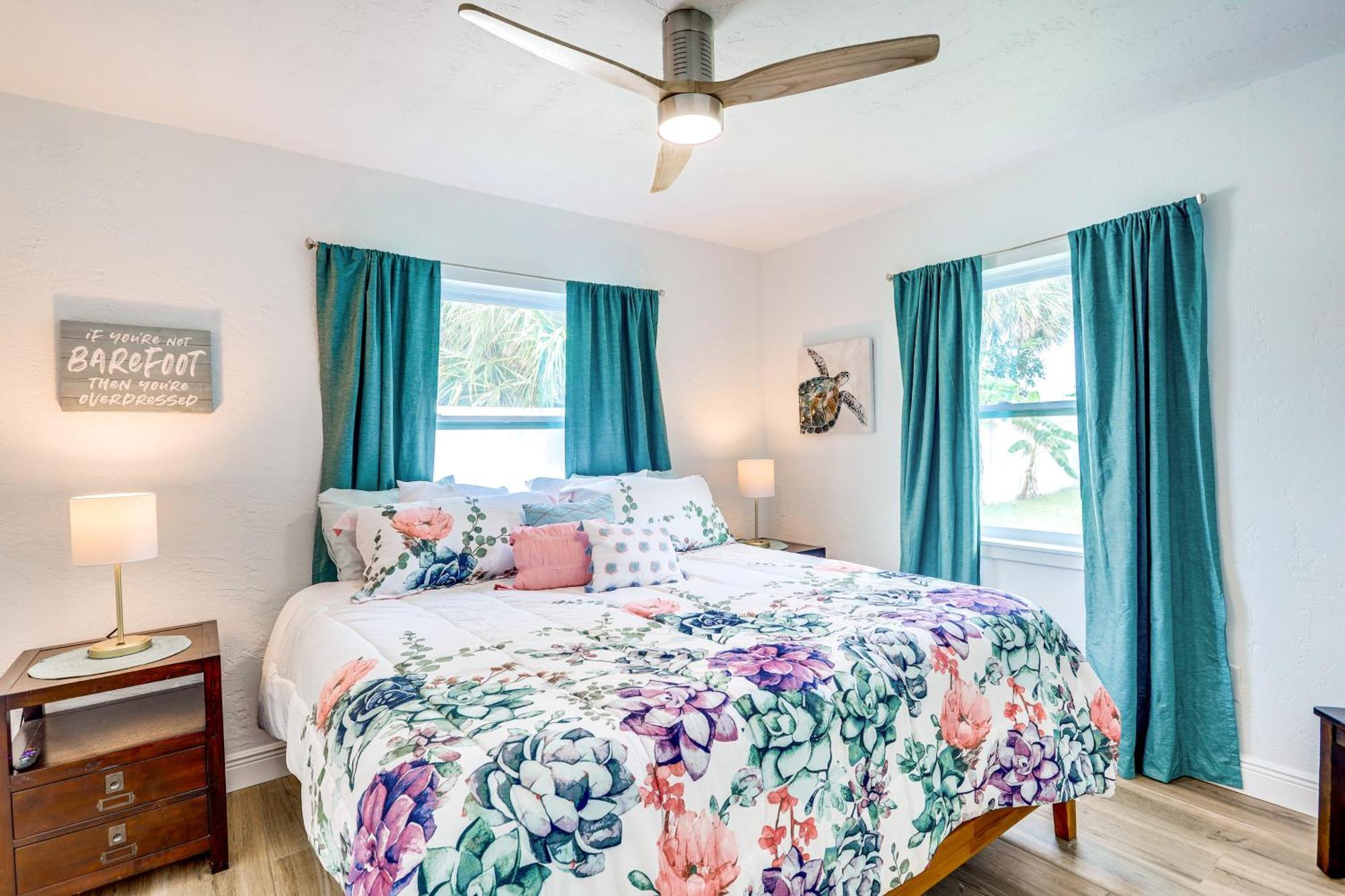 Pet-Friendly Cocoa Beach Home Walk To Beach! Экстерьер фото